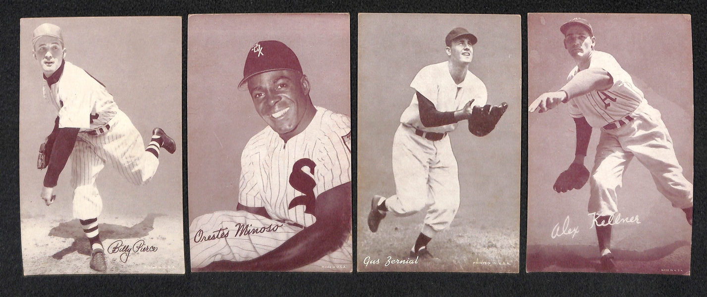 Lot of 15 Baseball Exhibit Cards from 1947-1961 w. Mickey Mantle